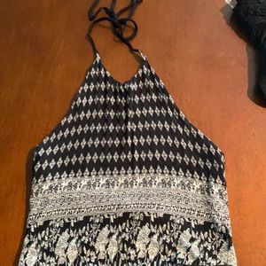 Open-back halter top